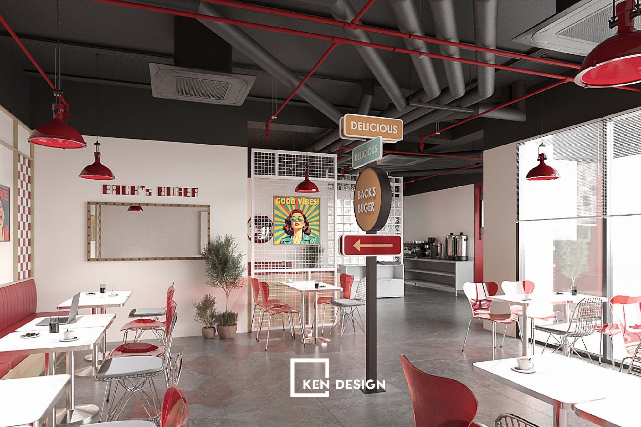 Xu hướng thiết kế nhà hàng Fast Food đang thay đổi mạnh mẽ